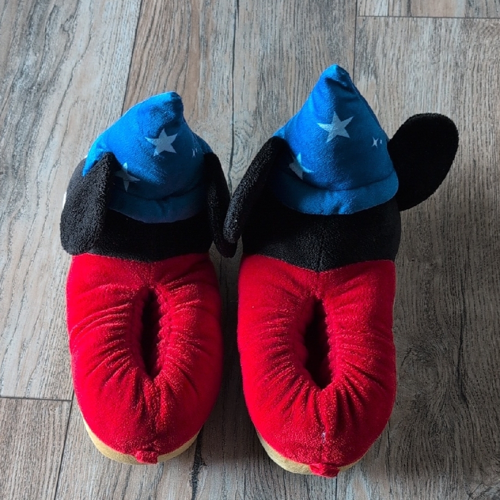 DISNEY Blue and Red Mickey Mouse Toddler Slippers - Picture 3 of 6